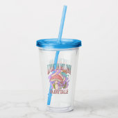 Leven in mijn eigen sprookje acryl drinkbeker (Achterkant)