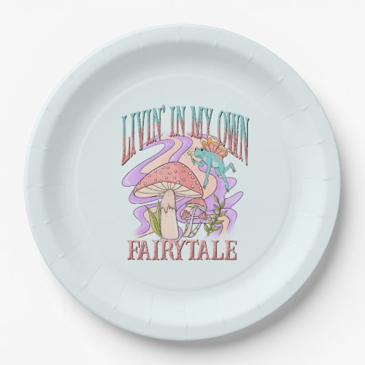 Leven in mijn eigen sprookje papieren bordje (Voorkant)