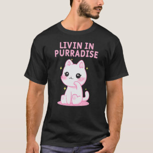 Leven in Purradise Kat Hobby Kitten Tijdverdrijf K T-shirt