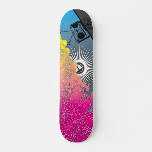 "LEVEN IN STEREO" SKATEBOARD (Voorkant)