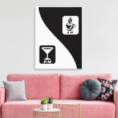 leven in twee stemmingen canvas afdruk (Insitu (Woonkamer))