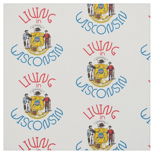 Leven in Wisconsin Stof (Swatch)