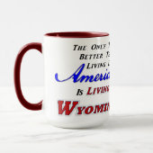 Leven in WY, 15 oz combinatie Mok (Links)