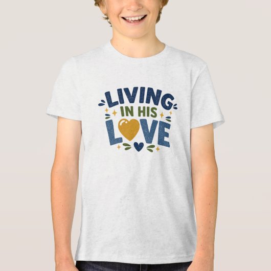 Leven in Zijn liefde Tri-Blend Shirt (Voorkant)