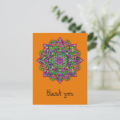Leven - Indiaas Mandala 1 Briefkaart (Staand voorkant)