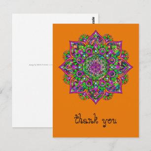 Leven - Indiaas Mandala 1 Briefkaart