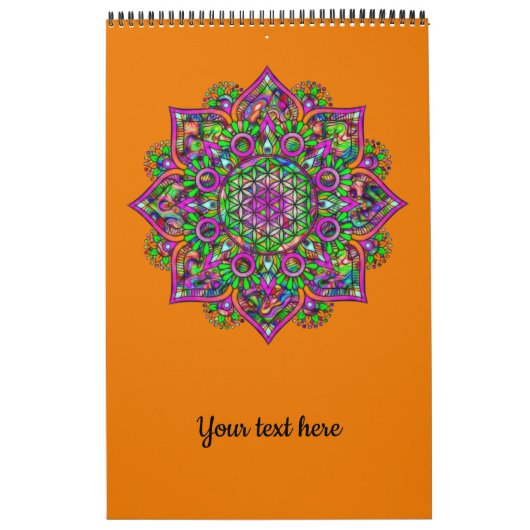 Leven - Indiaas Mandala 1 Kalender (Hoes)