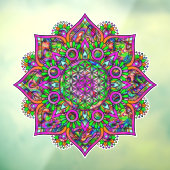 Leven - Indiaas Mandala 1 Raamsticker (Vel 3)