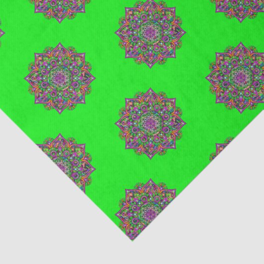 Leven - Indiaas Mandala 1 Tissuepapier (Detail)