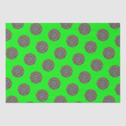 Leven - Indiaas Mandala 1 Tissuepapier (Voorkant)