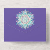 Leven - Indiaas Mandala 2 All In One Uitnodiging (Achterkant)