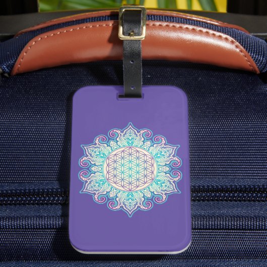 Leven - Indiaas Mandala 2 Bagagelabel (Voorkant Insitu 2)