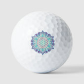 Leven - Indiaas Mandala 2 Golfballen (Voorkant)
