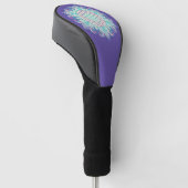 Leven - Indiaas Mandala 2 Golfheadcover (Schuin)