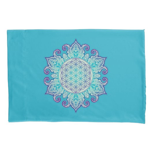 Leven - Indiaas Mandala 2 Kussensloop (Voorkant)