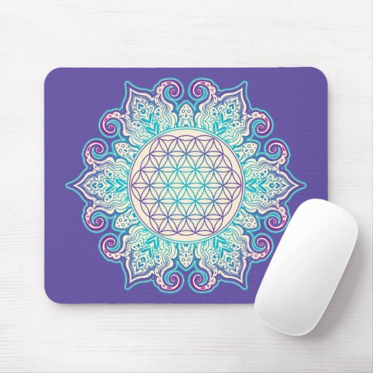 Leven - Indiaas Mandala 2 Muismat (Met muis)