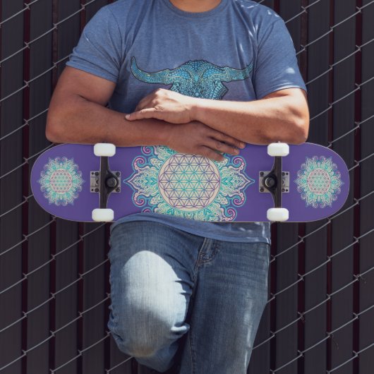 Leven - Indiaas Mandala 2 Persoonlijk Skateboard (Buiten 3)