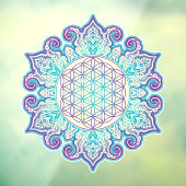 Leven - Indiaas Mandala 2 Raamsticker (Vel 3)
