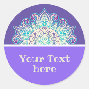 Leven - Indiaas Mandala 2 Ronde Sticker