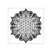 Leven - Indiaas Mandala 2 Rubberstempel (Afrduk)