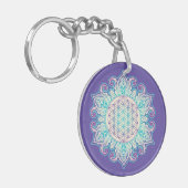 Leven - Indiaas Mandala 2 Sleutelhanger (Voorkant Links)