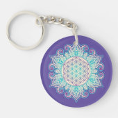 Leven - Indiaas Mandala 2 Sleutelhanger (Voorkant)