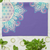 Leven - Indiaas Mandala 2 Theedoek (Gevouwen)