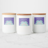 Leven - Indiaas Mandala 2 Voedselcontainer Etiket (Flessen)