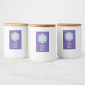 Leven - Indiaas Mandala 2 Voedselcontainer Etiket (Flessen)