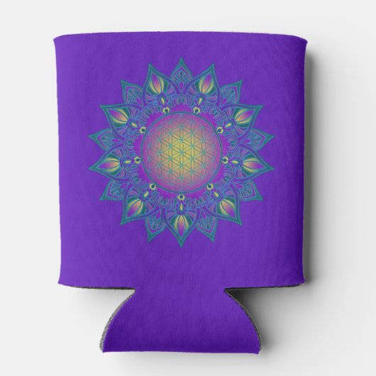 Leven - Indiaas Mandala 3 Blikjeskoeler (Achterkant)