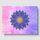 Leven - Indiaas Mandala 3 Gastenboek (Voorkant)