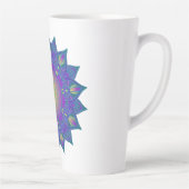 Leven - Indiaas Mandala 3 Latte Mok (Rechts)
