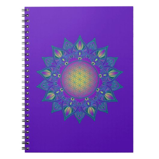 Leven - Indiaas Mandala 3 Notitieboek (Voorkant)
