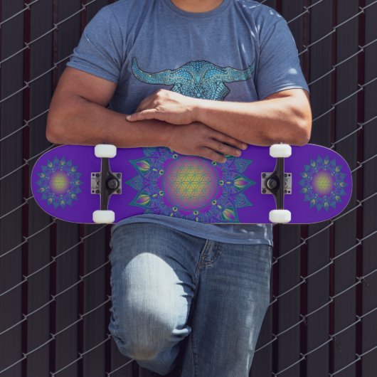 Leven - Indiaas Mandala 3 Persoonlijk Skateboard (Buiten 3)