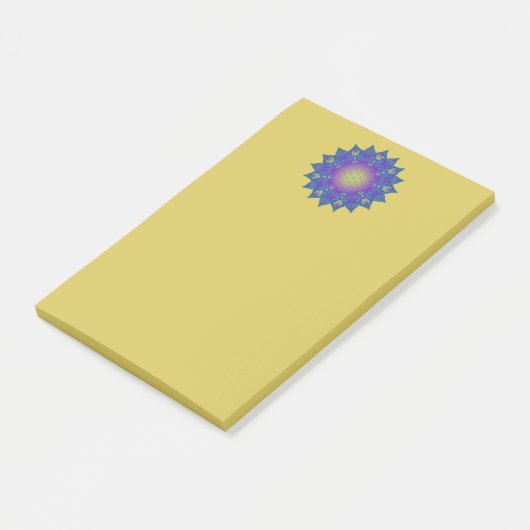 Leven - Indiaas Mandala 3 Post-it® Notes (Schuin)