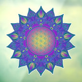 Leven - Indiaas Mandala 3 Raamsticker (Vel 3)