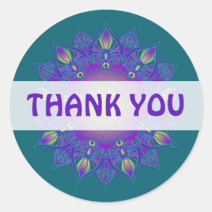 Leven - Indiaas Mandala 3 Ronde Sticker