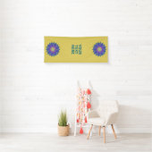 Leven - Indiaas Mandala 3 Spandoek (Insitu)