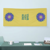 Leven - Indiaas Mandala 3 Spandoek (Beurs)
