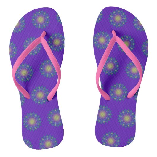 Leven - Indiaas Mandala 3 Teenslippers (Voetbed)