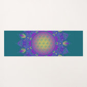 Leven - Indiaas Mandala 3 Yogamat (Achterkant (horizontaal))