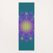 Leven - Indiaas Mandala 3 Yogamat (Achterkant)