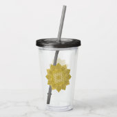 Leven - Indiaas Mandala 4 Acryl Drinkbeker (Achterkant)