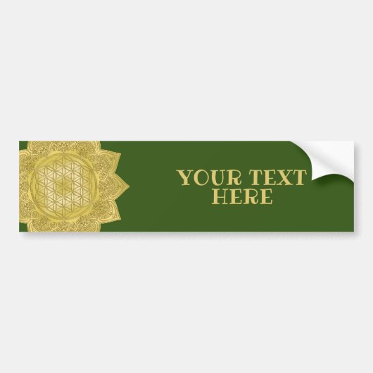 Leven - Indiaas Mandala 4 Bumpersticker (Voorkant)