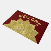 Leven - Indiaas Mandala 4 Deurmat (Schuin)