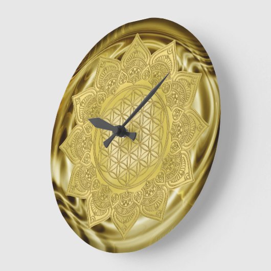 Leven - Indiaas Mandala 4 Grote Klok (Hoek)