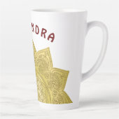 Leven - Indiaas Mandala 4 Latte Mok (Rechts)