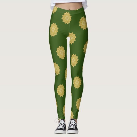 Leven - Indiaas Mandala 4 Leggings (Voorkant)