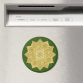 Leven - Indiaas Mandala 4 Magneet (Insitu (Vaatwasser))