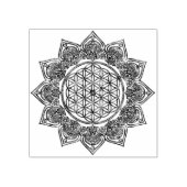 Leven - Indiaas Mandala 4 Rubberstempel (Afrduk)